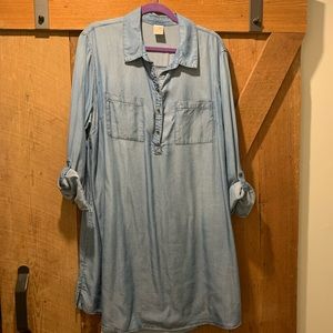 Chambray Terra & Sky tunic/dress Sz 1X (18)